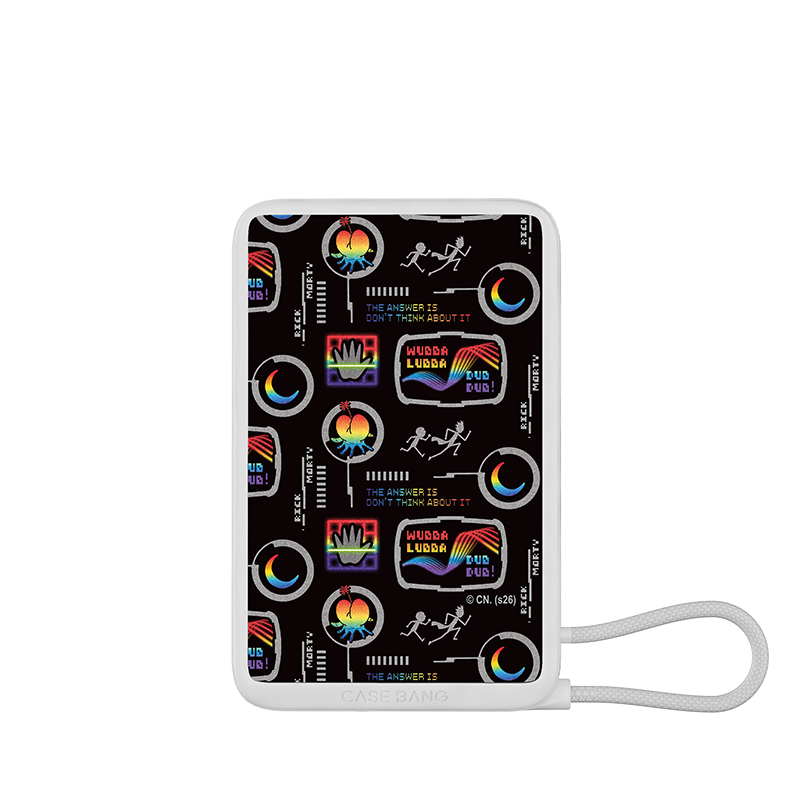 Rick and Morty Series Power Bank Built in Cable