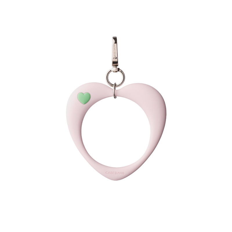 Guava Pink Heart Loop Bracelet Wrist Strap
