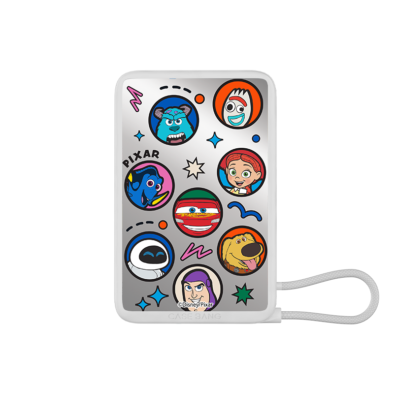 PIXAR Series Power Bank Build-in Cable