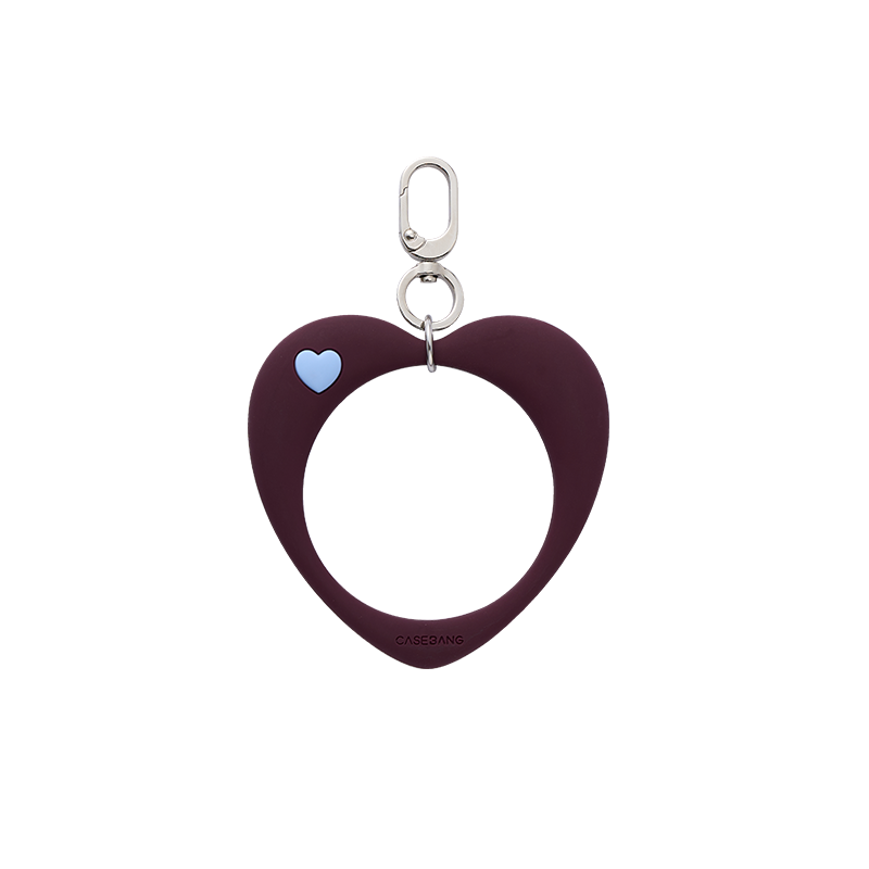 Dusty Rose Heart Loop Bracelet Wrist Strap