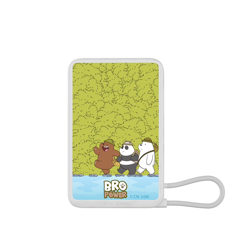 We Bare Bears 1.0 Serie Power Bank Built in Cable