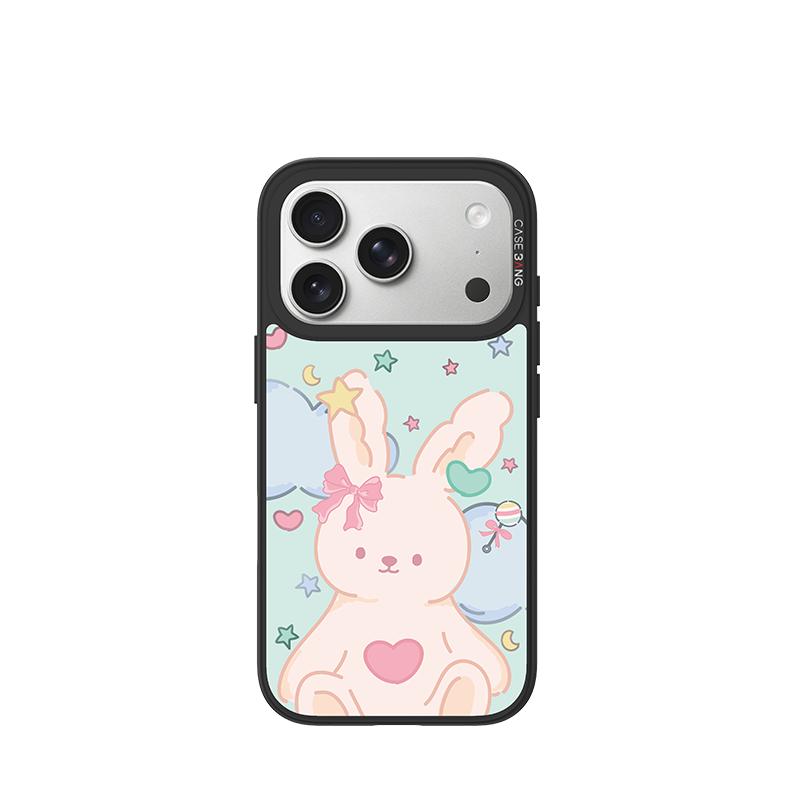 NEBULA BUNNY Glossy Mirror Case
