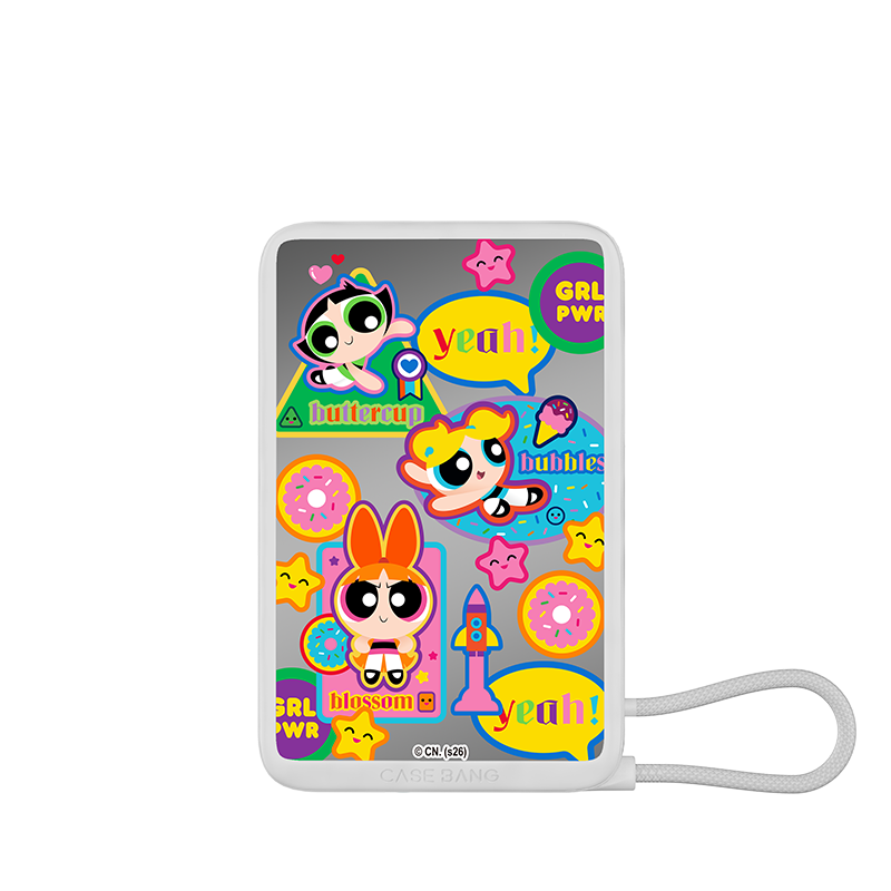 The Powerpuff Girls Series Power Bank Built in Cable
