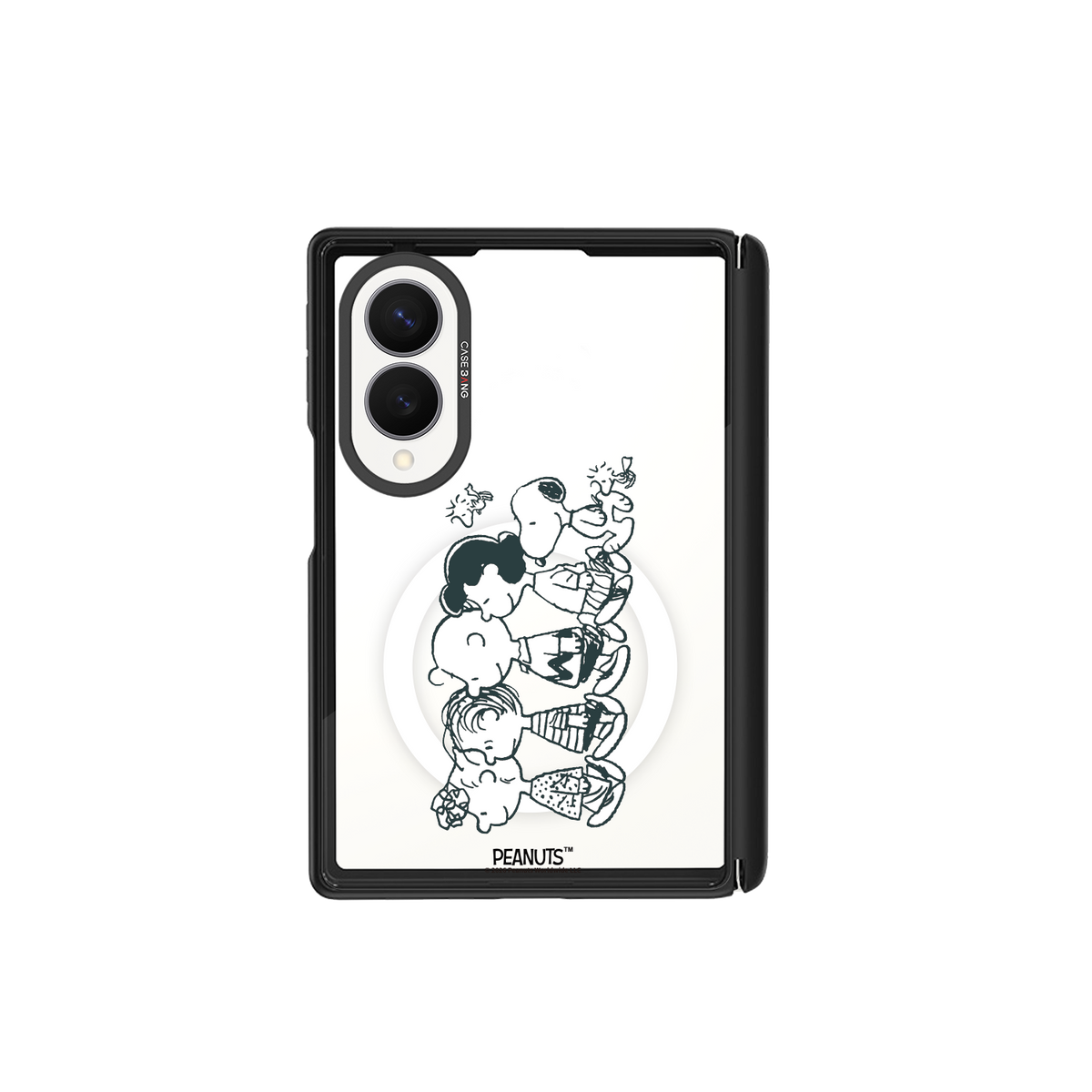 Galaxy Z Fold8 Snoopy Friends Sketch Back Cover