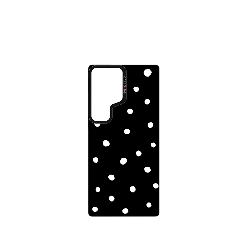 Black Polka Dots Imagisnap - CaseBangImagisnapCaseBangSamsung S25 UltraBack Cover