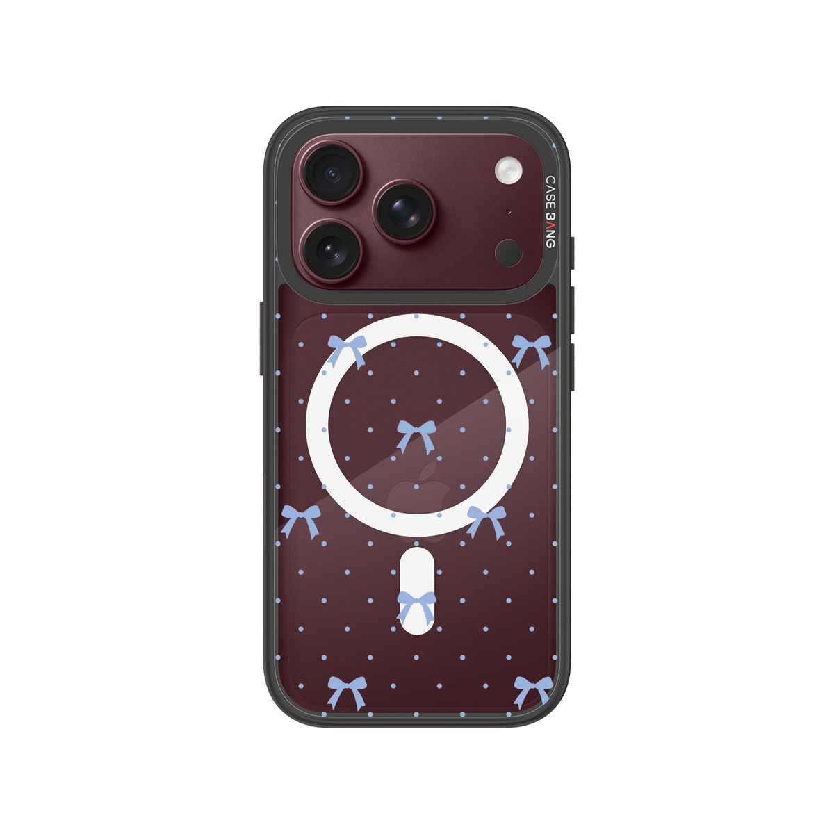 Blue Bow Snap-On Phone Case