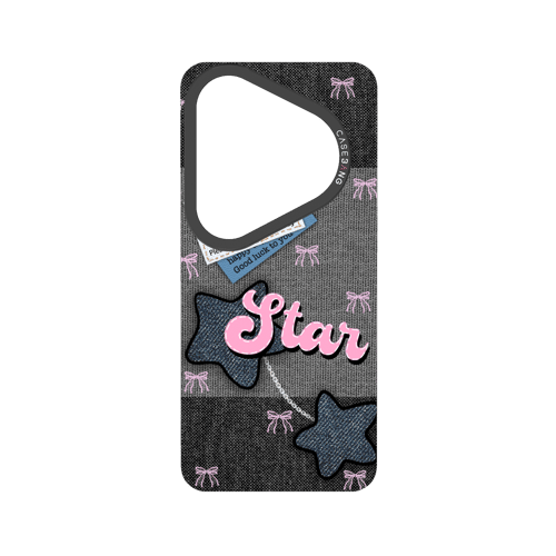 Denim Sweetie Series Snap - On Phone Case - CaseBangImagiSnap Case MagSafe CompatibleCaseBangP80 UltraPink - Blue Stars