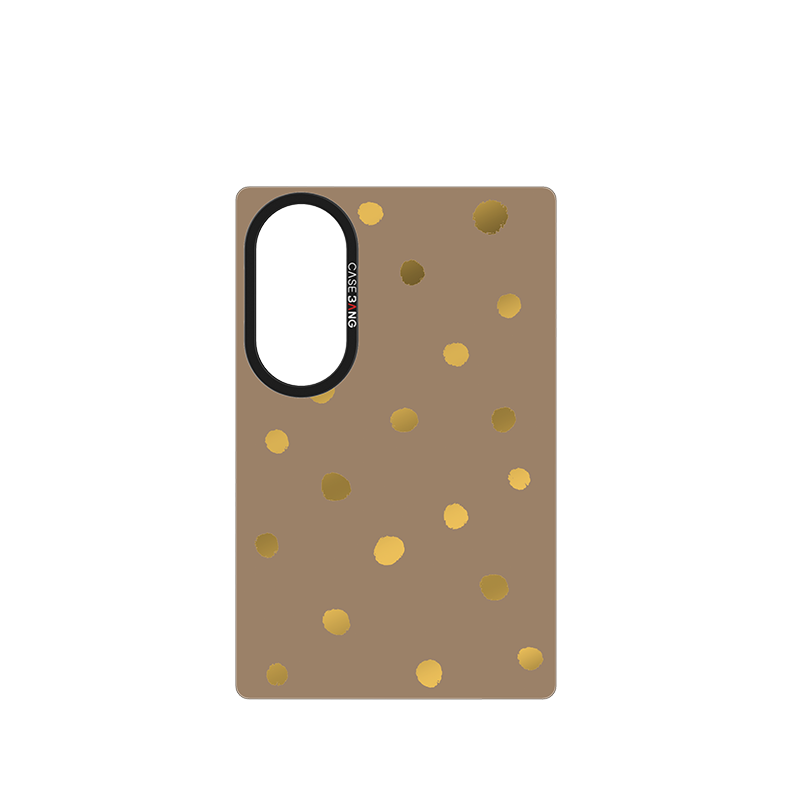 Olive Green Polka Dots Snap-On Case for Galaxy Z Fold8