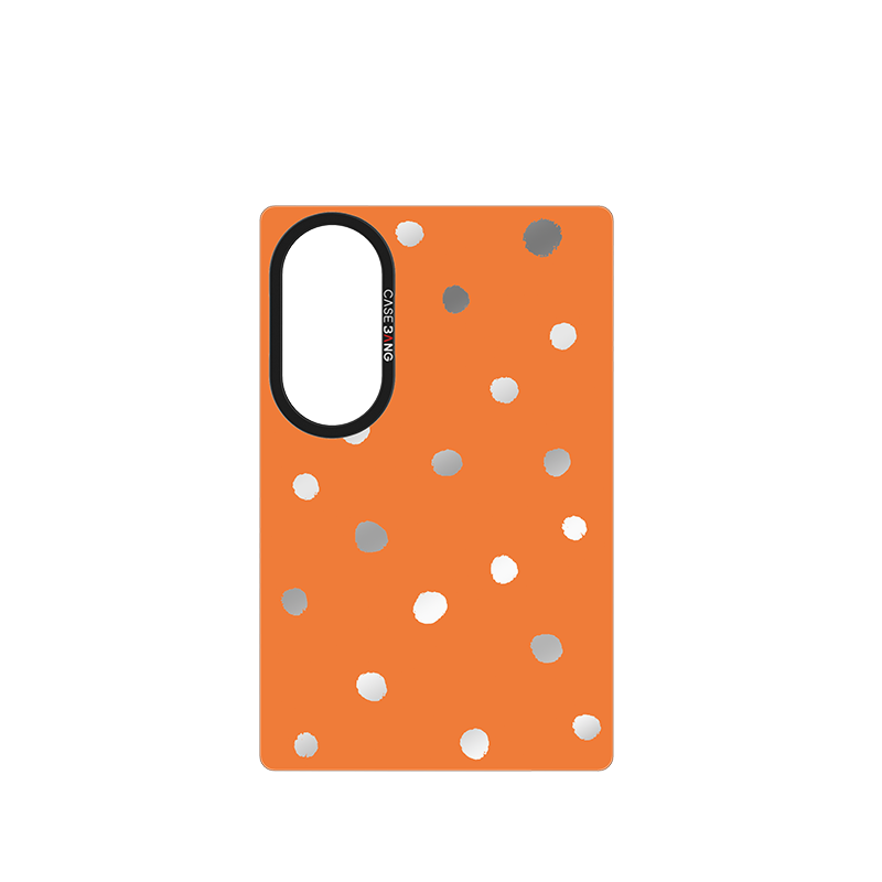 Orange Polka Dots Snap-On Case for Galaxy Z Fold8