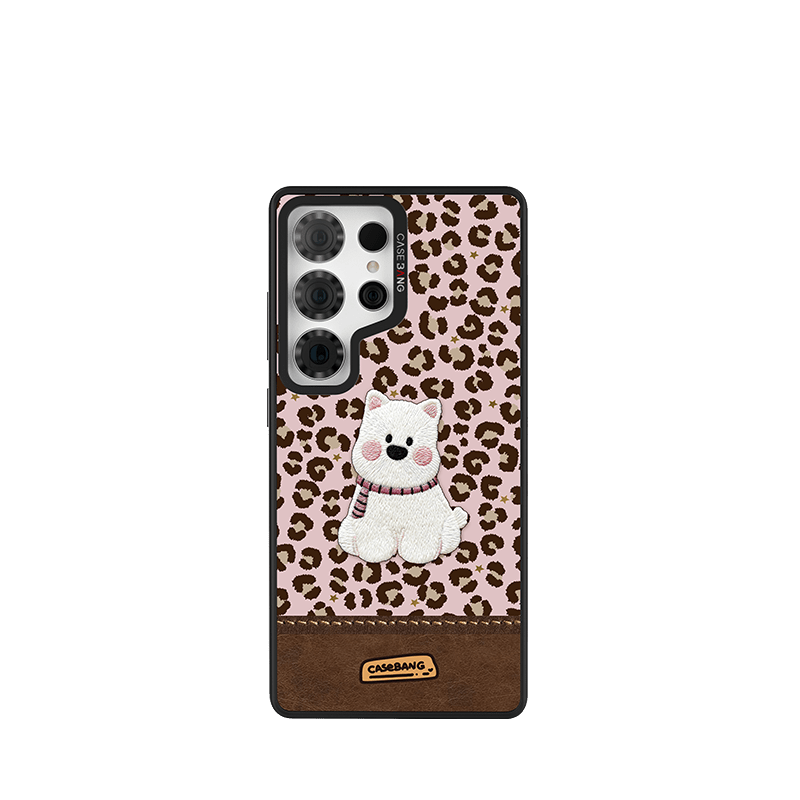 Leopard - Print Puppy Imagisnap - CaseBangImagisnapCaseBangSamsung S25 UltraBack Cover+Base Case