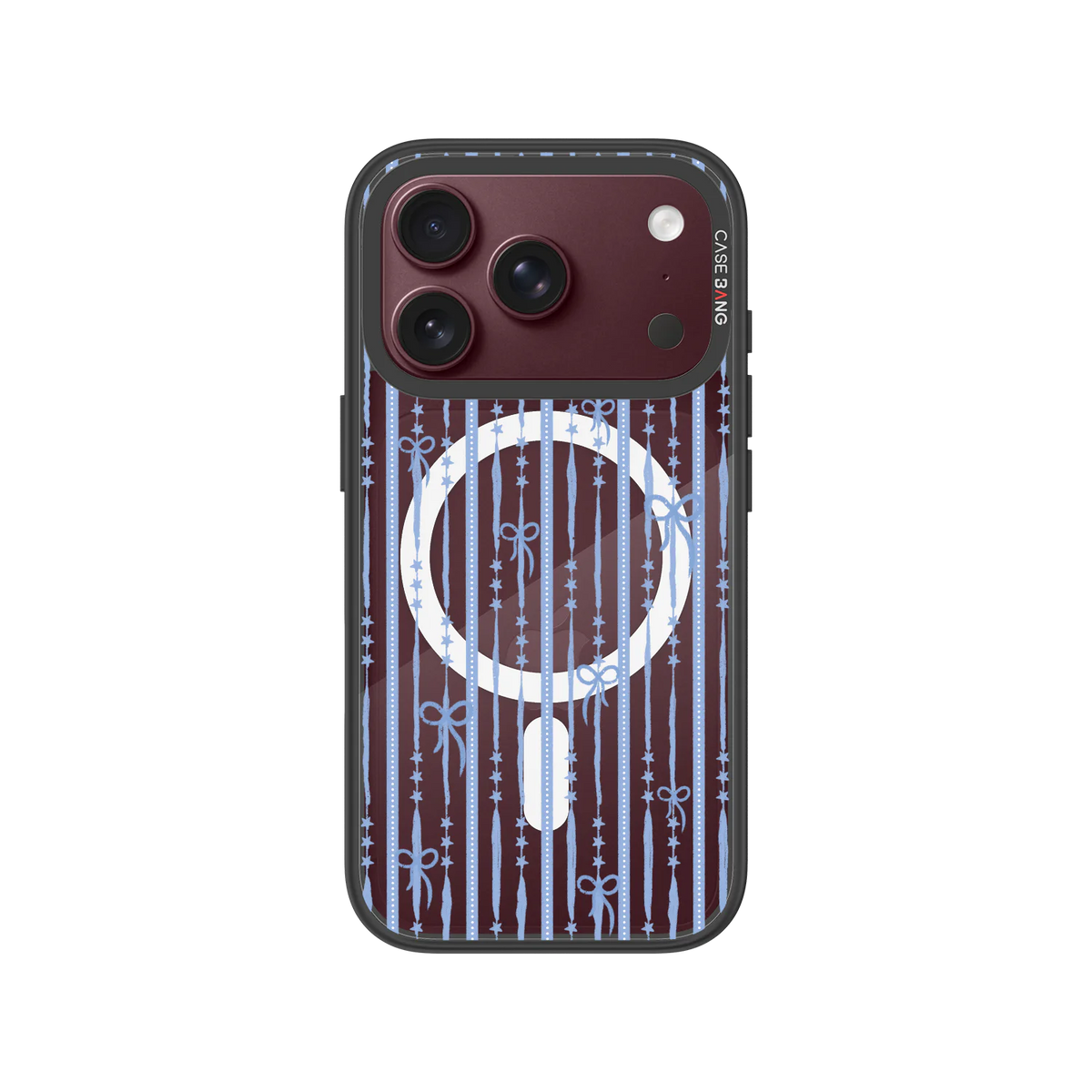 Blue Bead Snap-On Phone Case — iPhone 18 Pro — Complete Case Set