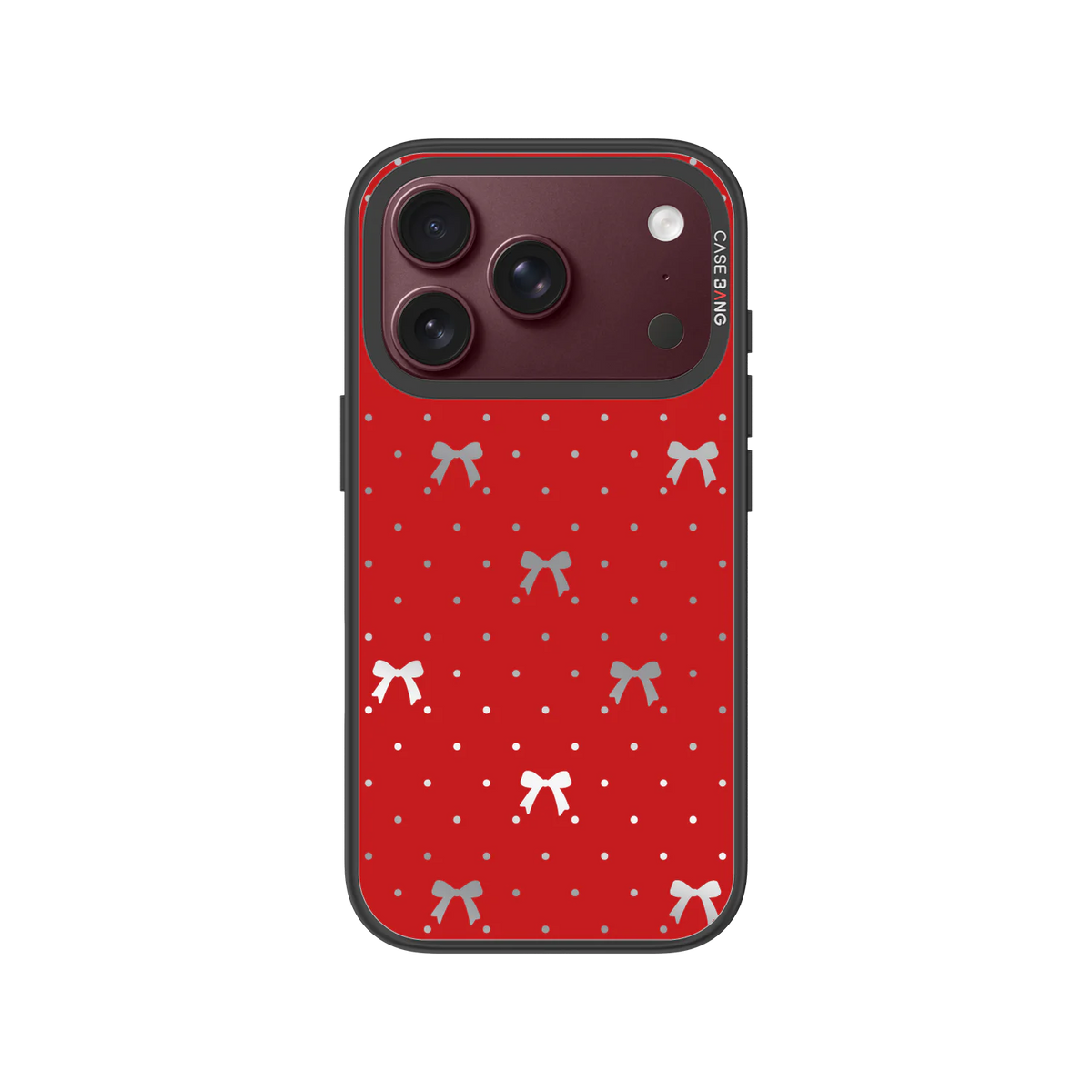 Classic Red Bow Snap-On Case — iPhone 18 Pro — Complete Case Set