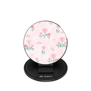 PINKY TULIPS Magsafe Grip Stand - CaseBangMagsafe Grip StandCaseBangBase Stand + Back Cover