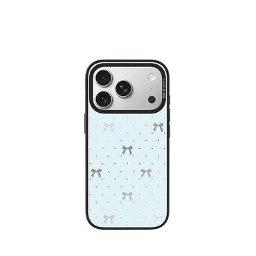 Sea Salt Blue Bow Imagisnap - CaseBangImagisnapCaseBangiPhone 17 Pro MaxBack Cover
