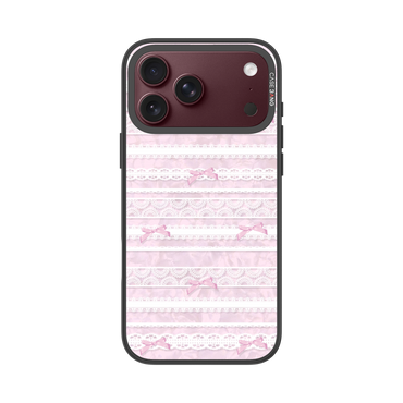 CASEBANG Lace Stripe Pink sporty ballet snap-on phone case