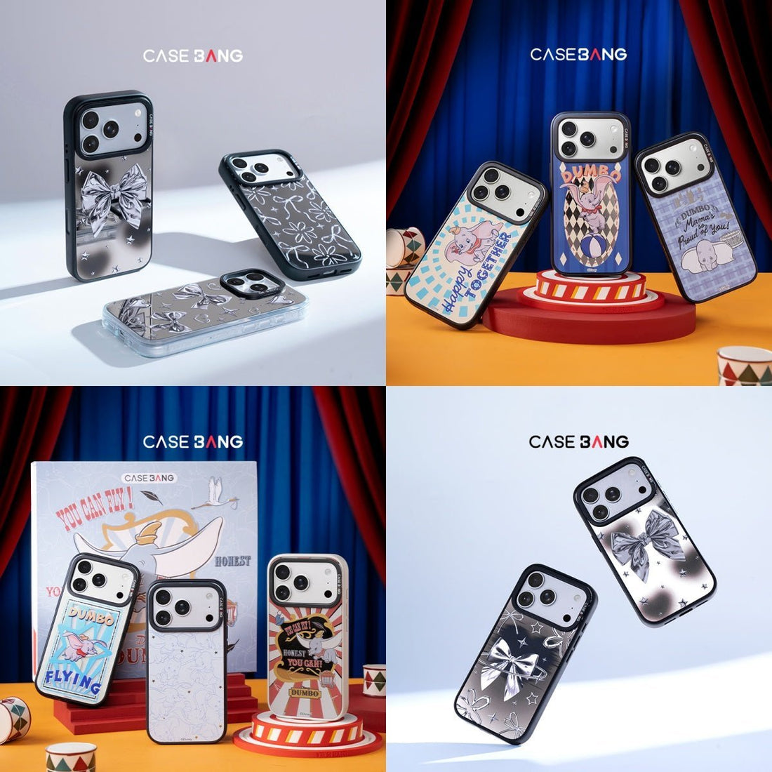 CASEBANG Silvery Bow and Disney Dumbo phone case collections