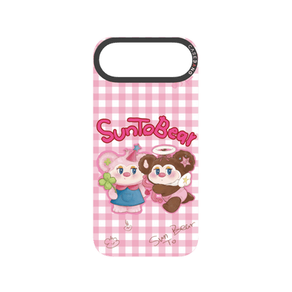 Pink Plaid Pair Snap-On Phone Case