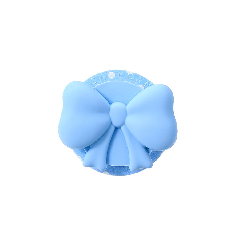 Dusty Blue Bow MagSafe Airbag Grip Stand