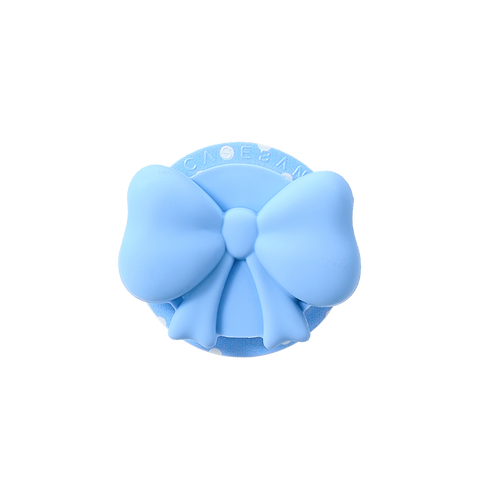 Dusty Blue Bow MagSafe Airbag Grip Stand