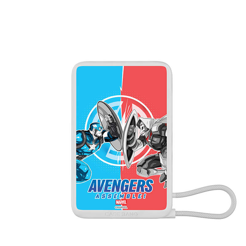 Marvel Series Power Bank Built in Cable