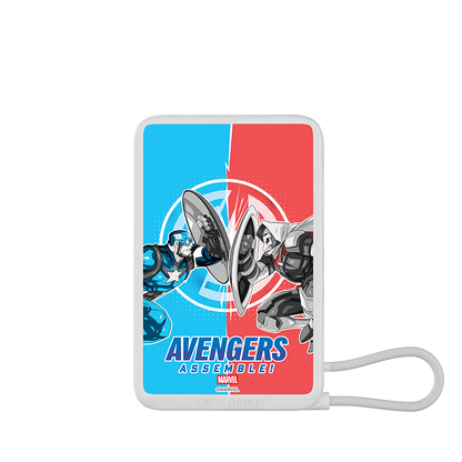 Marvel Series Power Bank Built in Cable