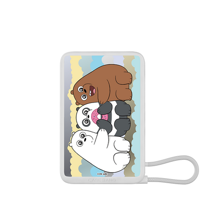 We Bare Bears 2.0 Serie Power Bank Built in Cable