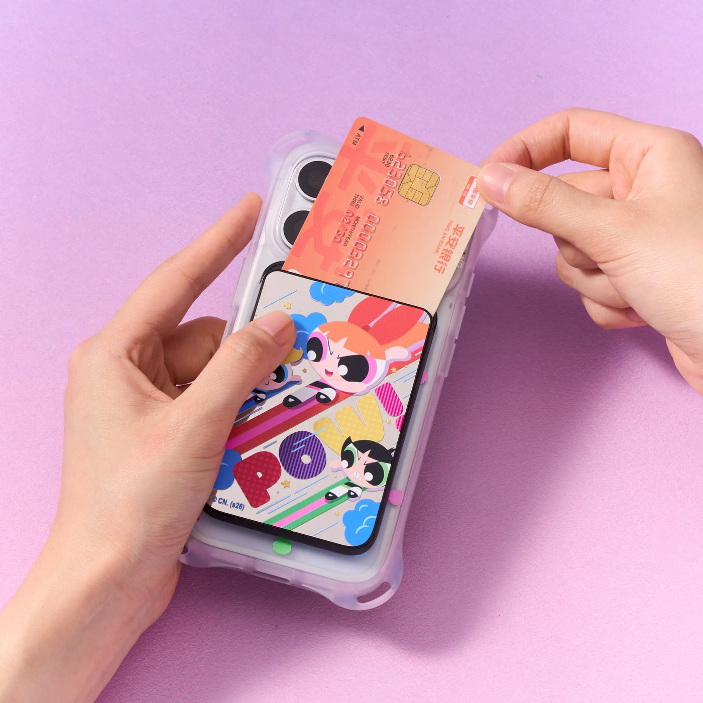 The Powerpuff Girls Magnetic Slide Card Wallet