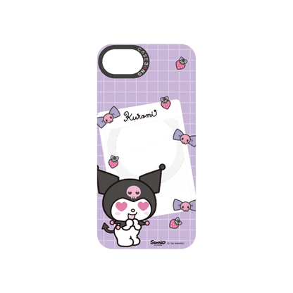 Purple Kuromi Letter Snap-On Phone Case