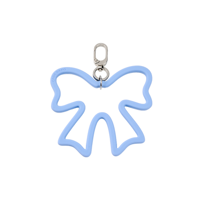 Dusty Blue Bow Pendant