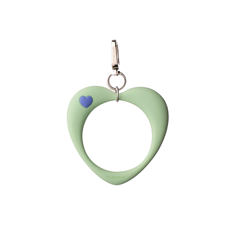 Lime Green Heart Loop Bracelet Wrist Strap