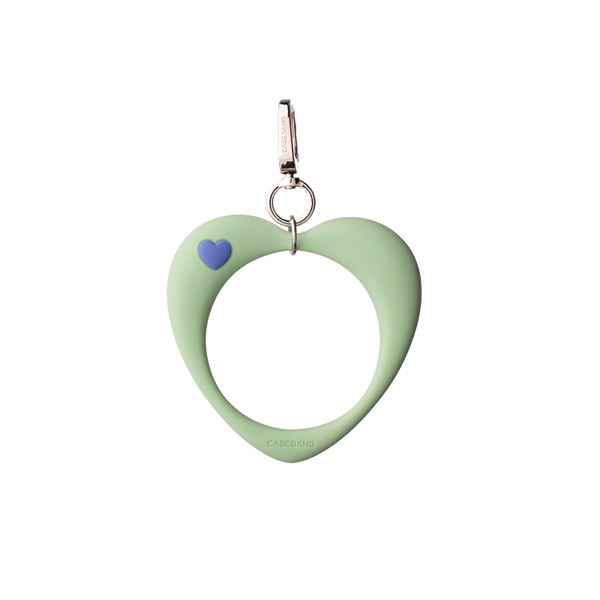 Lime Green Heart Loop Bracelet Wrist Strap