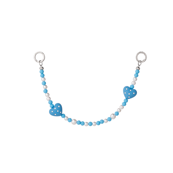 Blue Dotted Twin Stars Phone Hand Charm