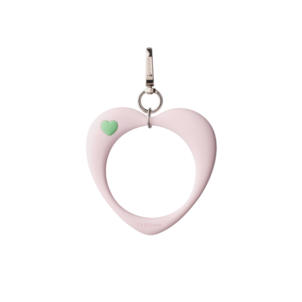 Guava Pink Heart Loop Bracelet Wrist Strap