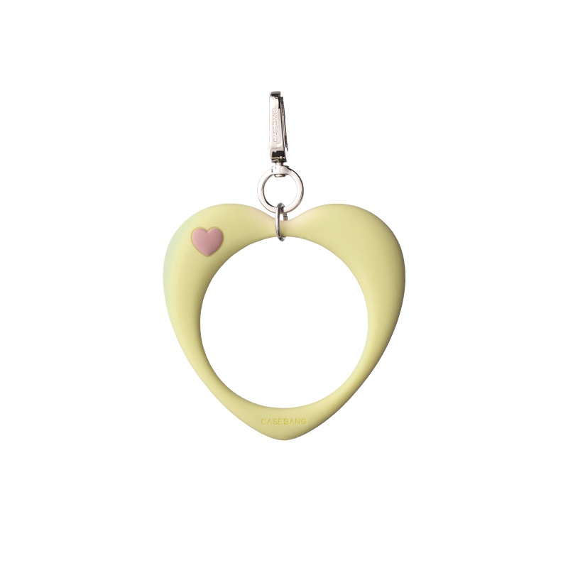 Pudding Yellow Heart Loop Bracelet Wrist Strap