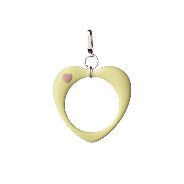 Pudding Yellow Heart Loop Bracelet Wrist Strap