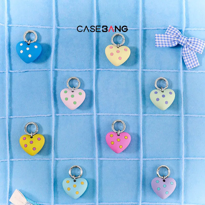Polka Dot Heart-Shaped Pendant