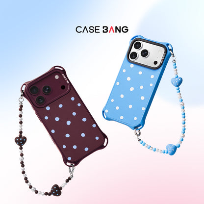 Red Dotted Twin Stars Phone Hand Charm