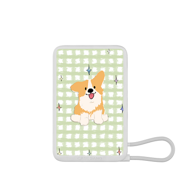 Summer puppies Series Power Bank Built in Cable