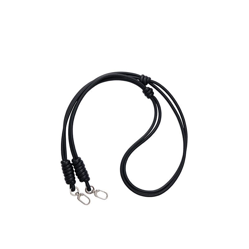 Black Classic Lanyard Cross-body Charm