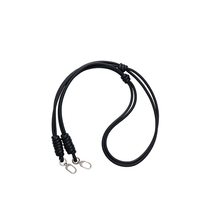 Black Classic Lanyard Cross-body Charm