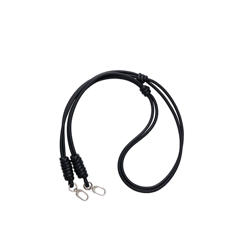 Black Classic Lanyard Cross-body Charm