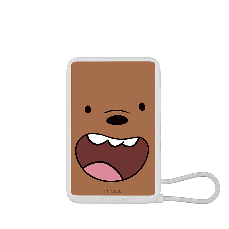 We Bare Bears 1.0 Serie Power Bank Built in Cable