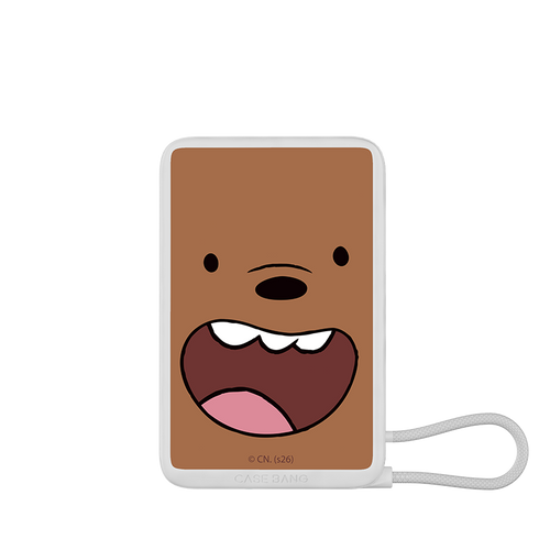 We Bare Bears 1.0 Serie Power Bank Built in Cable