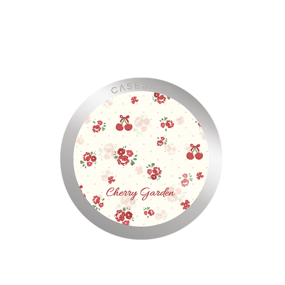 Cherry Garden grip stand back cover with floral artwork | CASEBANG