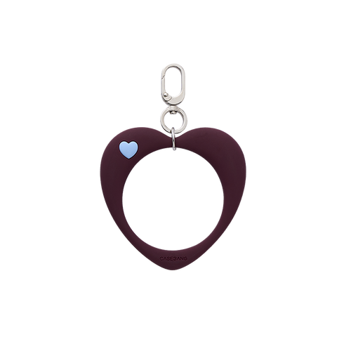 Dusty Rose Heart Loop Bracelet Wrist Strap