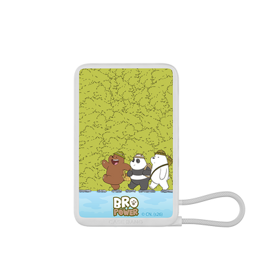 We Bare Bears 1.0 Serie Power Bank Built in Cable