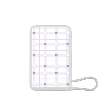 Sparkling Heartscape Series Power Bank Built in Cable