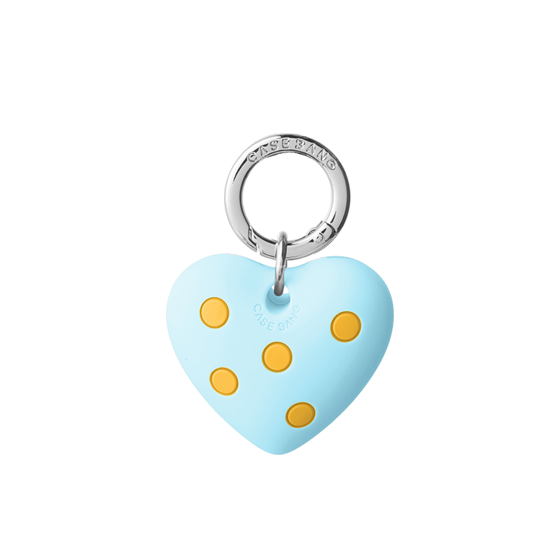 Mint Blue Heart-Shaped Pendant