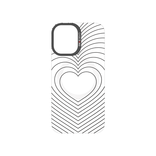 Concentric Heart Snap-On Phone Case
