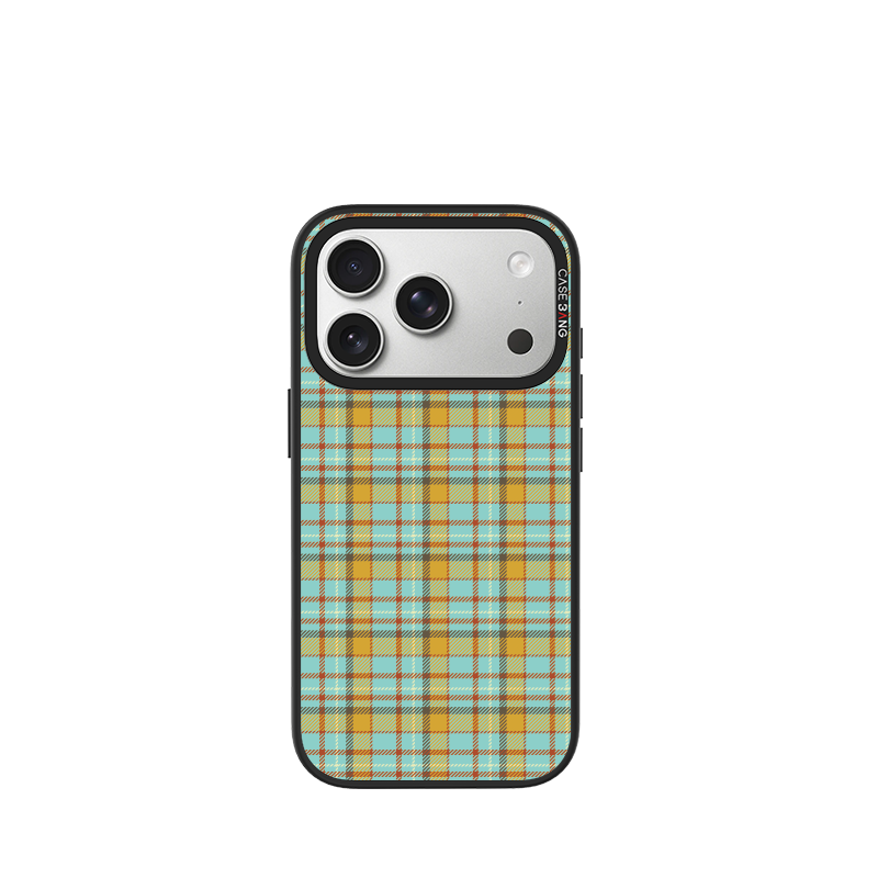 English Blue Plaid Snap-On Case